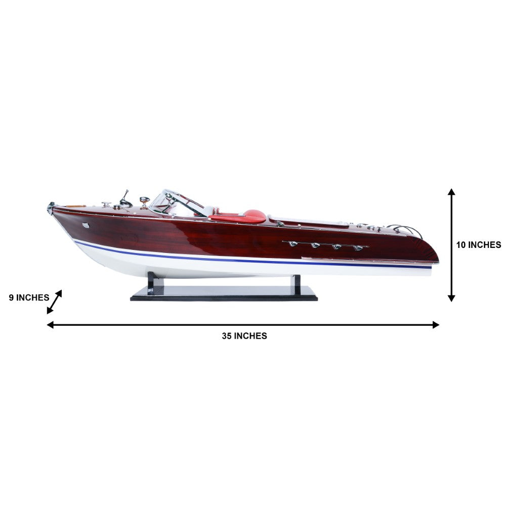RIVA AQUARAMA MODEL BOAT RC READY | High-quality | Fully Assembled Wooden Model boats For Wholesale