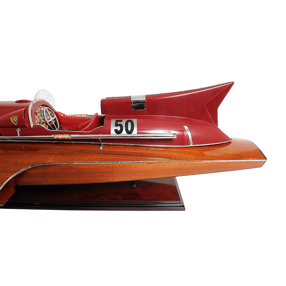 FERRARI HYDROPLANE MODEL BOAT READY FOR RC | High-quality | Fully Assembled Wooden Model boats For Wholesale