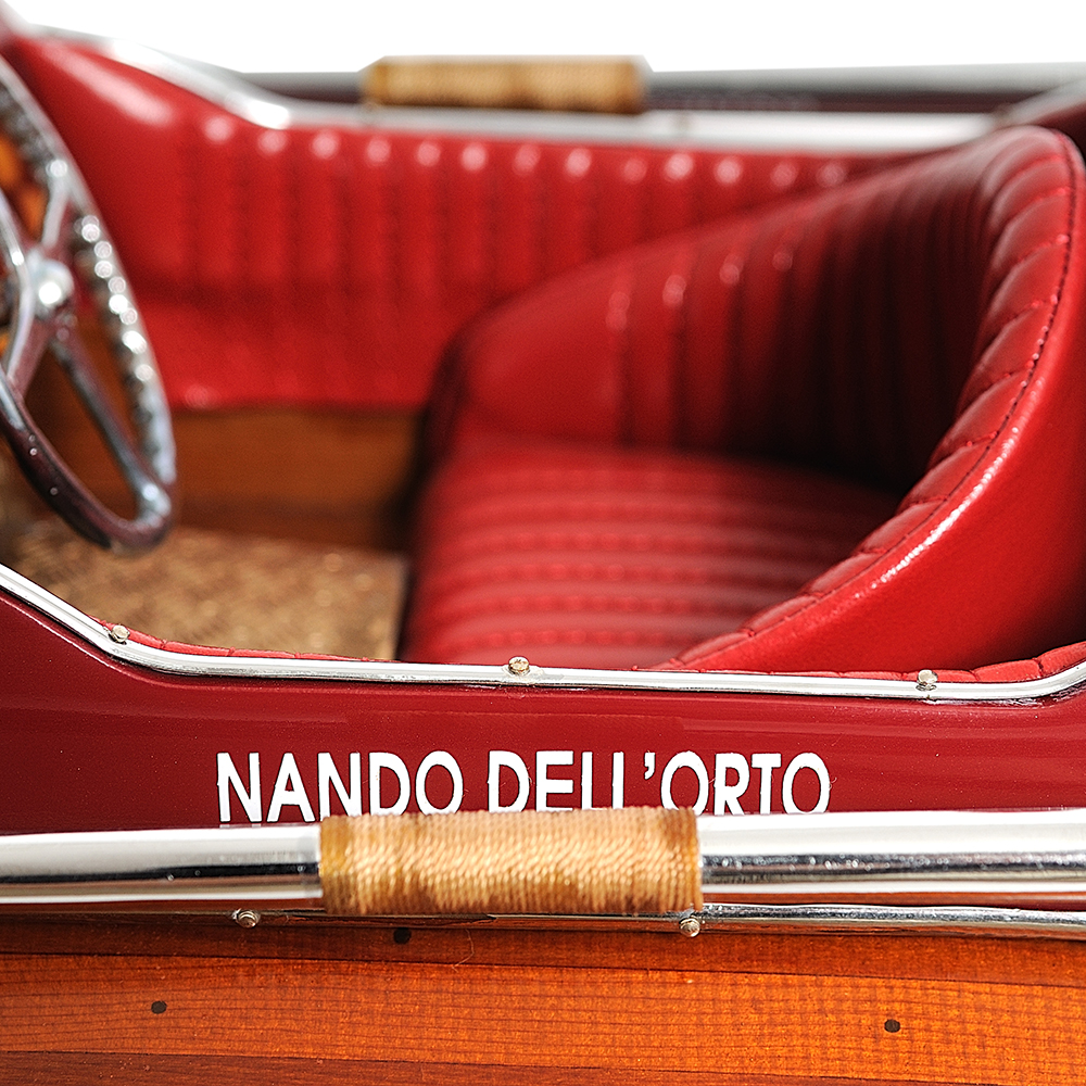 FERRARI HYDROPLANE MODEL BOAT READY FOR RC | High-quality | Fully Assembled Wooden Model boats For Wholesale