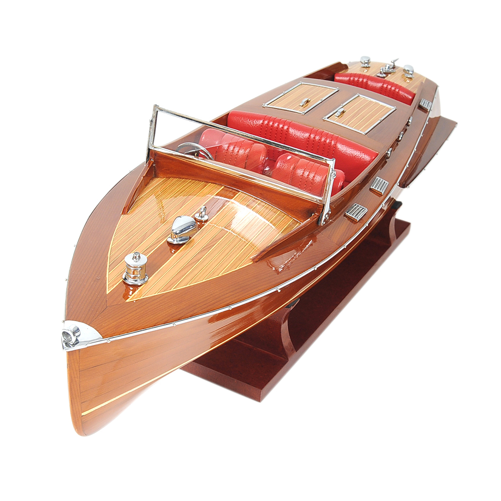 CHRIS CRAFT RUNABOUT MODEL BOAT MEDIUM | High-quality | Fully Assembled Wooden Model boats For Wholesale