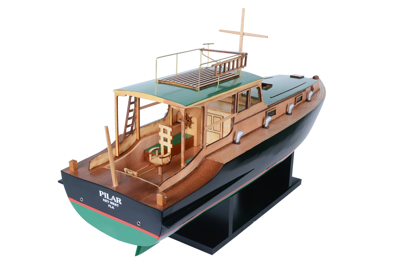 HEMINGWAY™ PILAR MODEL BOAT FISHING BOAT | High-quality | Fully Assembled Wooden Model boats For Wholesale