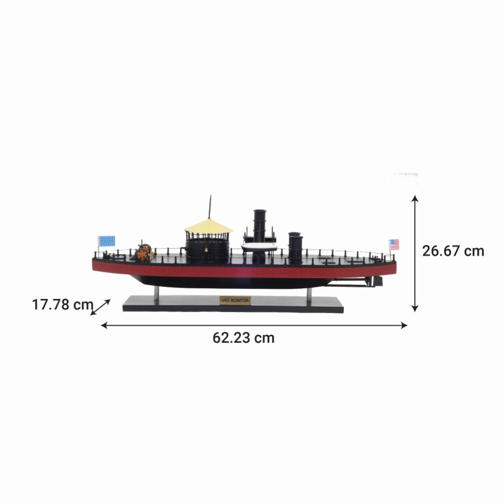 USS MONITOR MODEL BOAT | High-quality | Fully Assembled Wooden Model boats For Wholesale