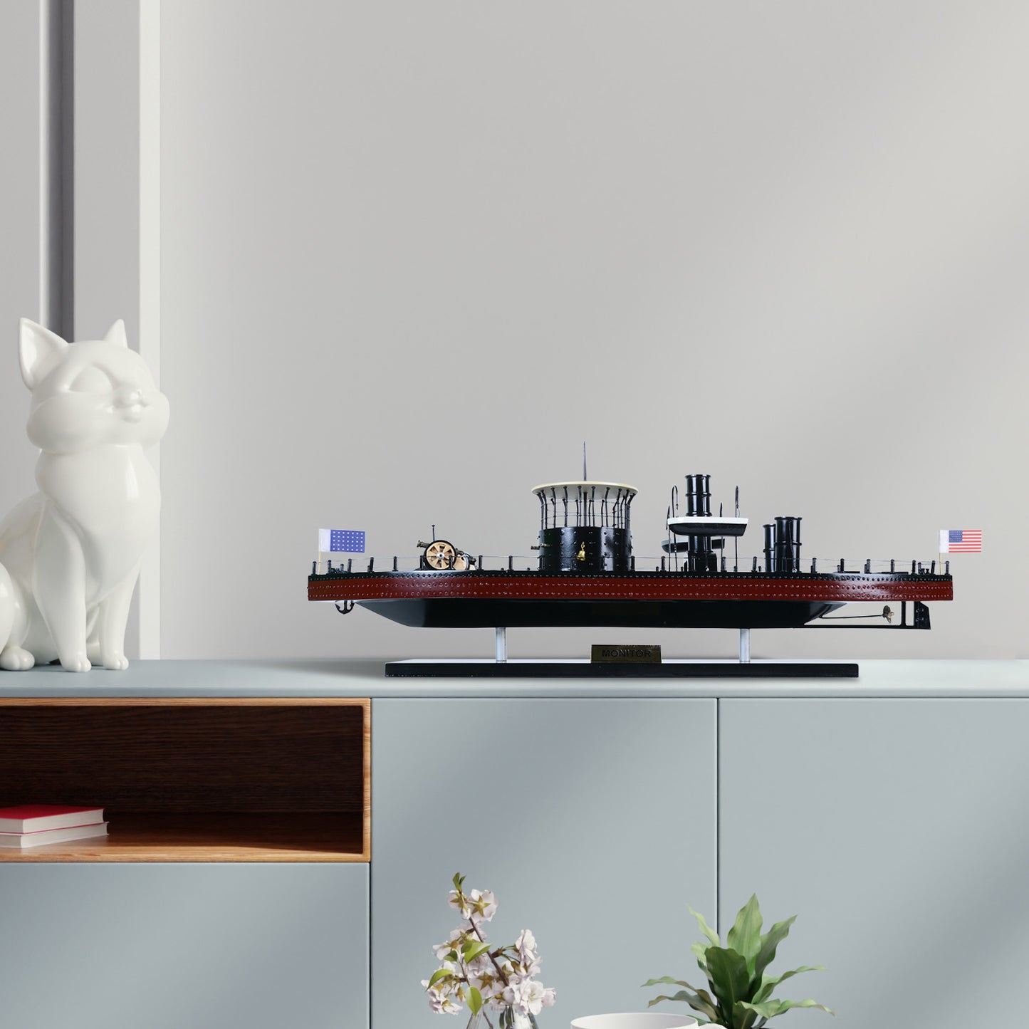 USS MONITOR MODEL BOAT | High-quality | Fully Assembled Wooden Model boats For Wholesale