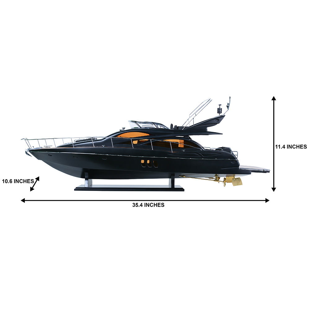 Manhattan Sunseeker 64 Black | High-quality | Fully Assembled Wooden Model boats For Wholesale