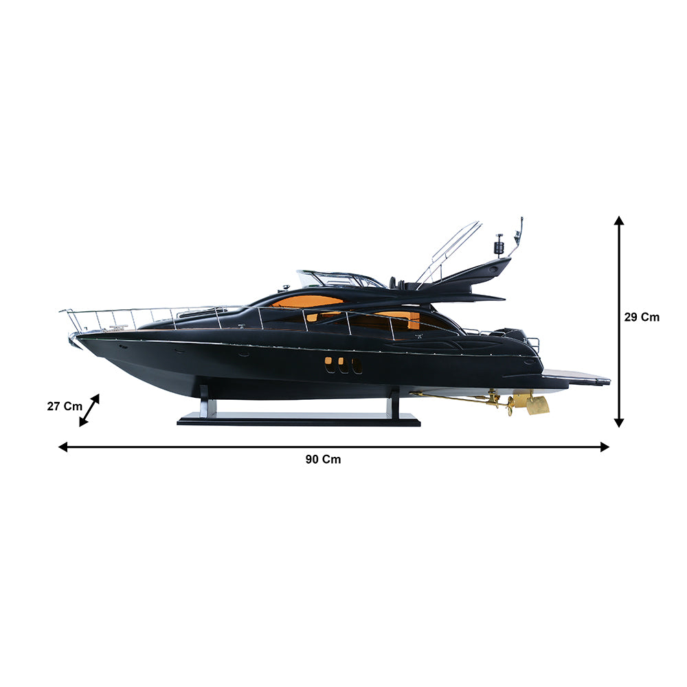 Manhattan Sunseeker 64 Black | High-quality | Fully Assembled Wooden Model boats For Wholesale