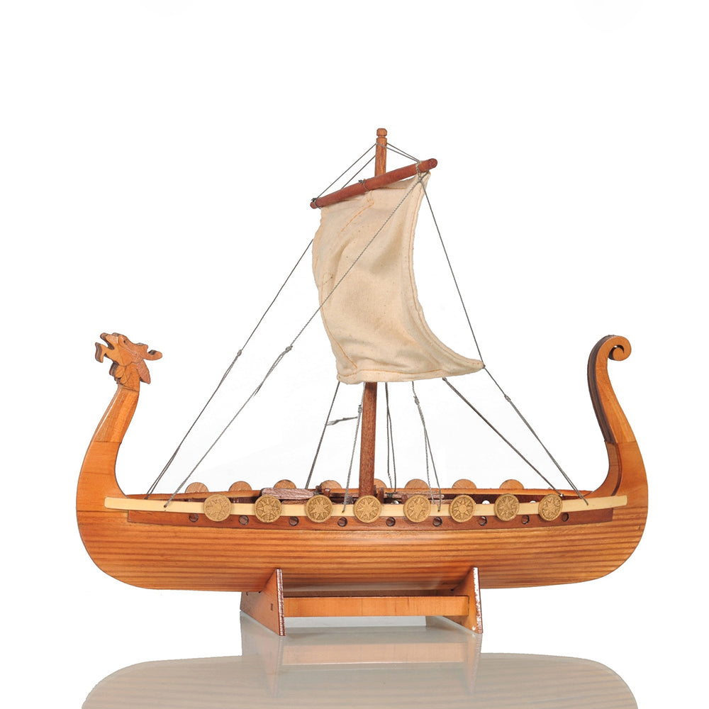 DRAKKAR VIKING MODEL BOAT 6 INCHES | High-quality | Fully Assembled Wooden Model boats For Wholesale