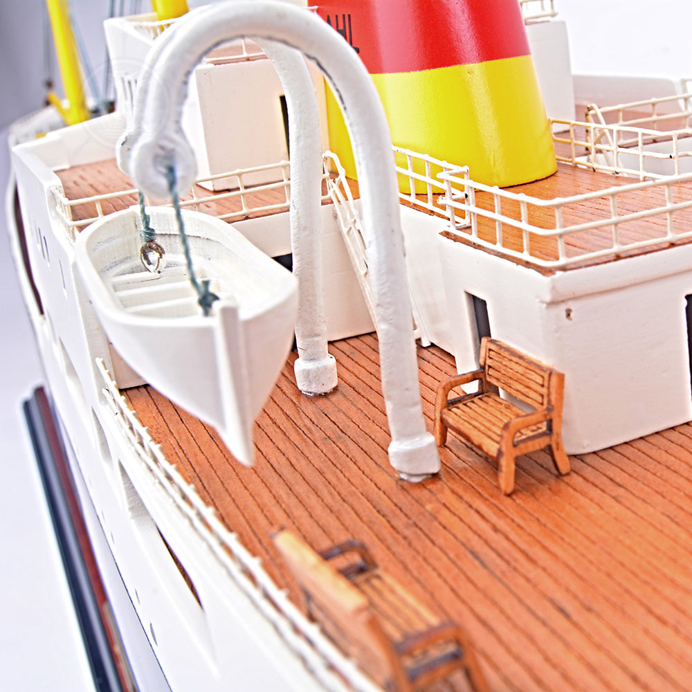 MELROSE ABBEY MODEL BOAT L80 CM | High-quality | Fully Assembled Wooden Model boats For Wholesales