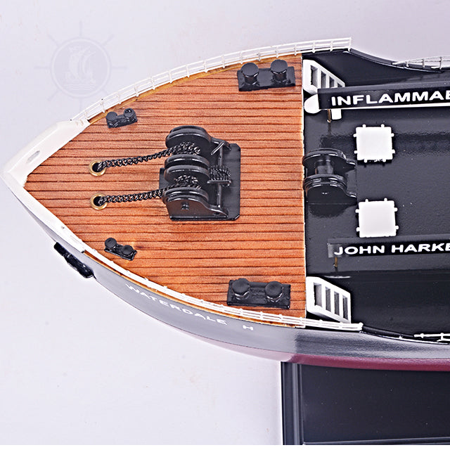 WATERDALE MODEL BOAT H L60 CM | High-quality | Fully Assembled Wooden Model boats For Wholesales
