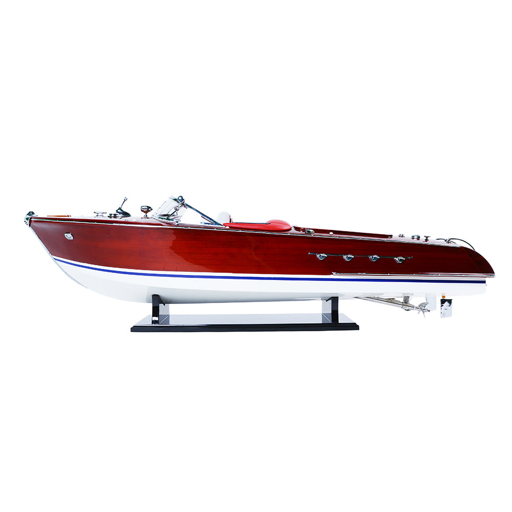 RIVA AQUARAMA MODEL BOAT PAINTED WITH RC MOTOR | High-quality | Fully Assembled Wooden Model boats For Wholesale