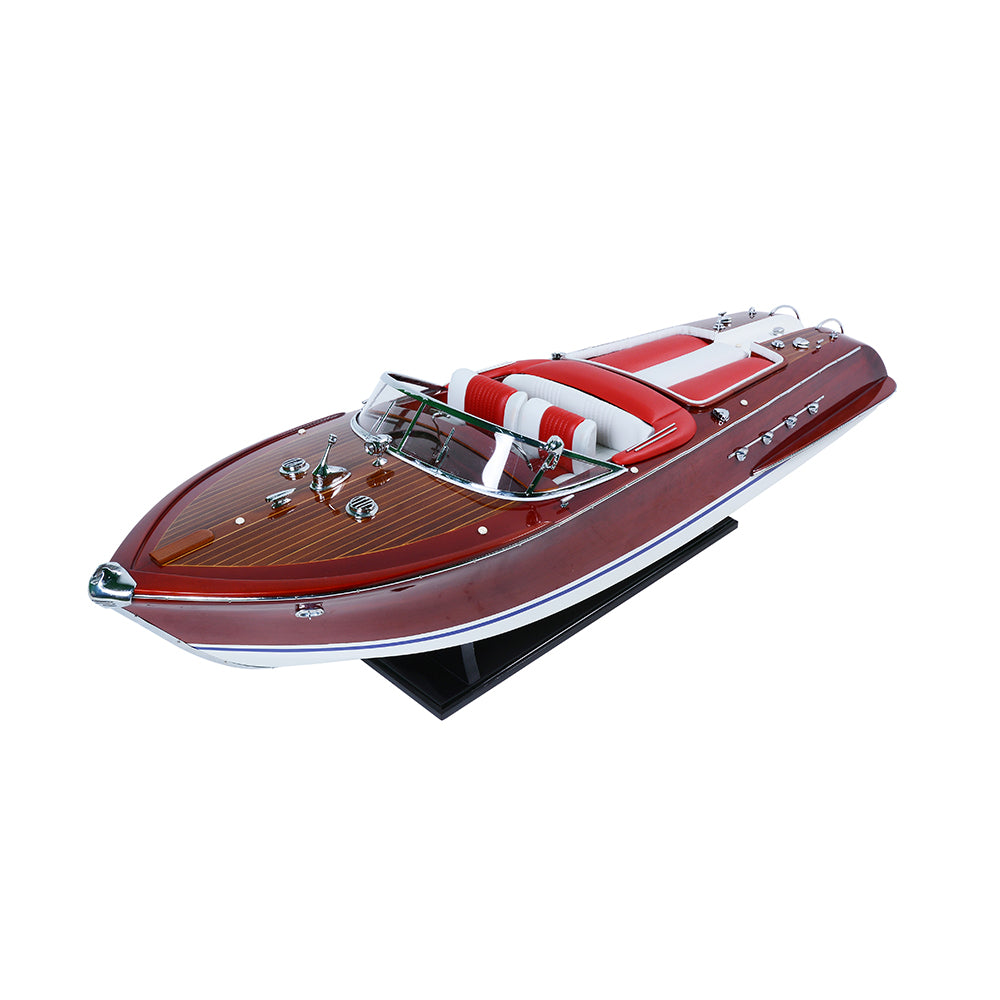 RIVA AQUARAMA MODEL BOAT PAINTED WITH RC MOTOR | High-quality | Fully Assembled Wooden Model boats For Wholesale