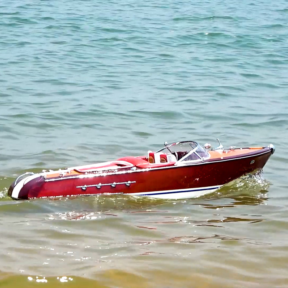 RIVA AQUARAMA MODEL BOAT PAINTED WITH RC MOTOR | High-quality | Fully Assembled Wooden Model boats For Wholesale