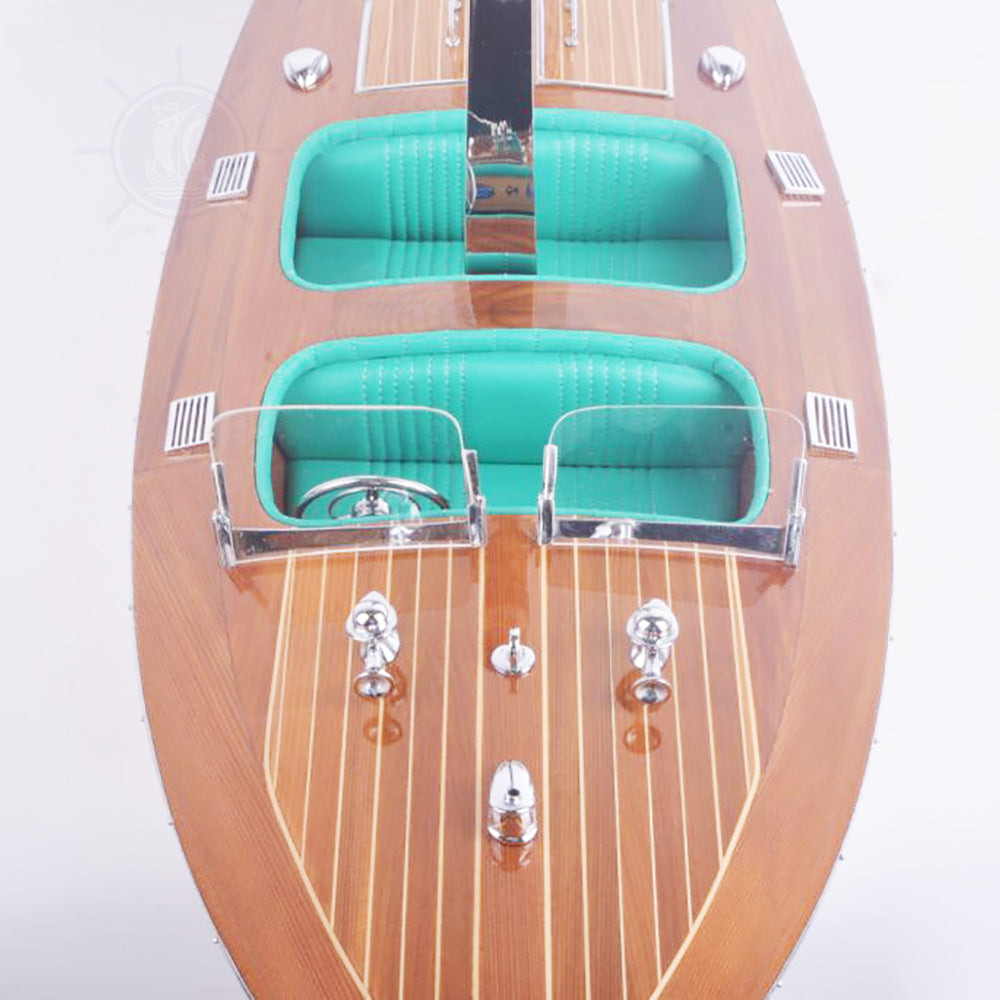 CHRIS CRAFT MODEL BOAT L80 WITH WINE HOLDER | High-quality | Fully Assembled Wooden Model boats For Wholesales