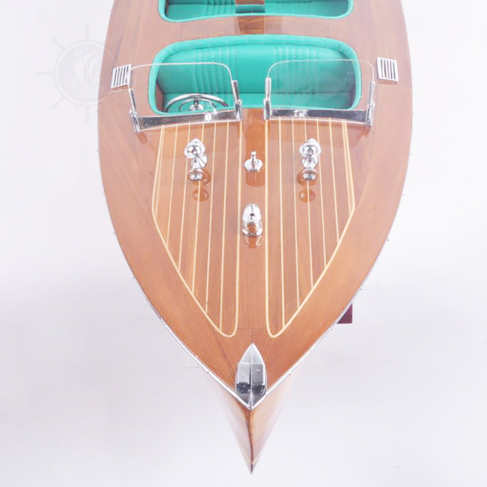 CHRIS CRAFT MODEL BOAT L80 WITH WINE HOLDER | High-quality | Fully Assembled Wooden Model boats For Wholesales