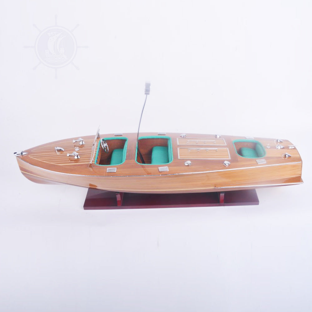 CHRIS CRAFT MODEL BOAT L80 WITH WINE HOLDER | High-quality | Fully Assembled Wooden Model boats For Wholesales