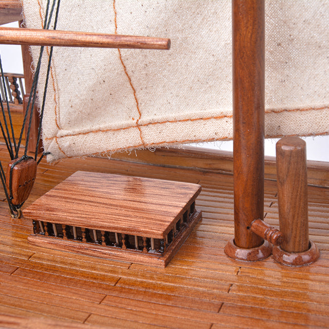 DHOW NATURE COLOR L30 | High-quality | Fully Assembled Wooden Model boats For Wholesale
