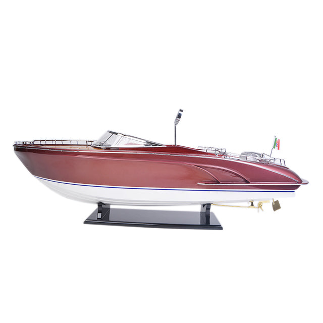 RIVA RAMA WITH WINE HOLDER L90 | High-quality | Fully Assembled Wooden Model boats For Wholesale