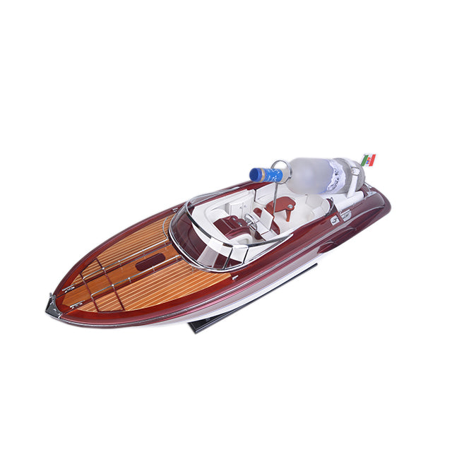 RIVA RAMA WITH WINE HOLDER L90 | High-quality | Fully Assembled Wooden Model boats For Wholesale