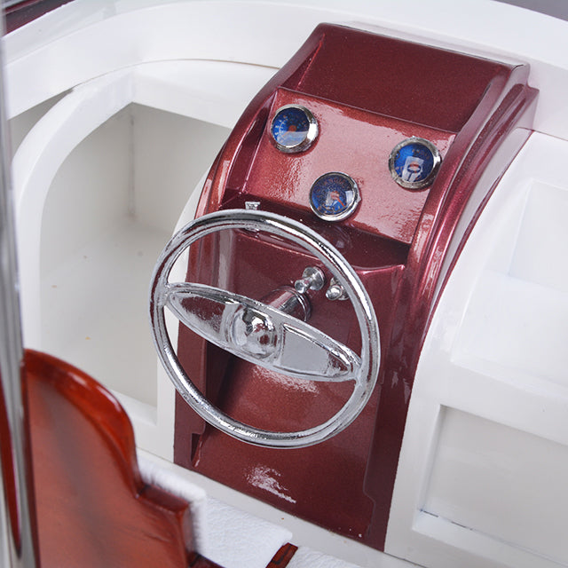 RIVA RAMA WITH WINE HOLDER L90 | High-quality | Fully Assembled Wooden Model boats For Wholesale