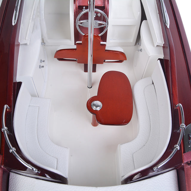 RIVA RAMA WITH WINE HOLDER L90 | High-quality | Fully Assembled Wooden Model boats For Wholesale