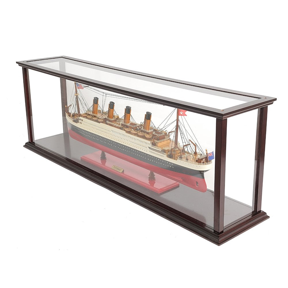 RMS TITANIC CRUISE SHIP MODEL MIDSIZE WITH DISPLAY CASE| High