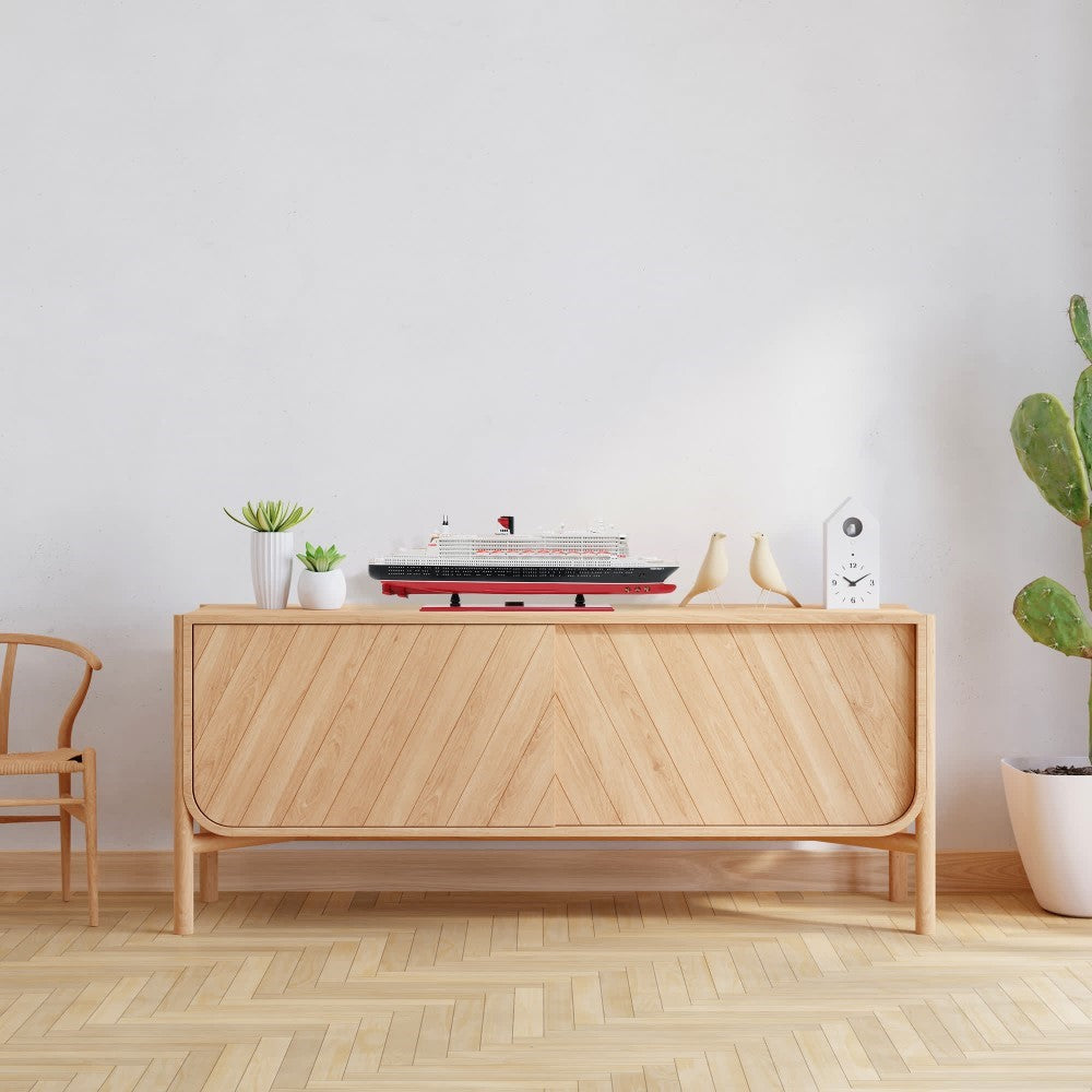 QUEEN MARY II CRUISE SHIP MODEL L | High-quality Cruiser| Fully Assembled Wooden Model Ship For Wholesale