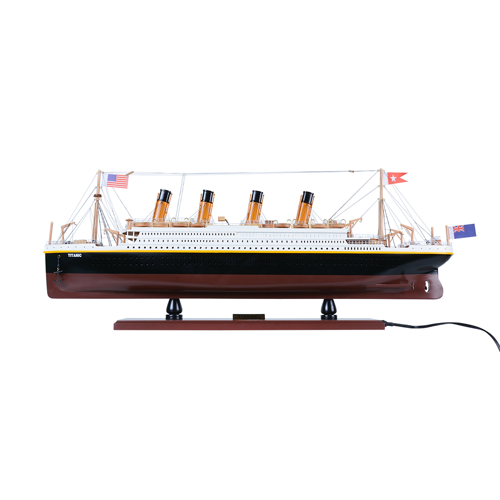 TITANIC CRUISE SHIP MODEL PAINTED WITH LIGHTS | High-quality Cruiser| Fully Assembled Wooden Model Ship For Wholesale