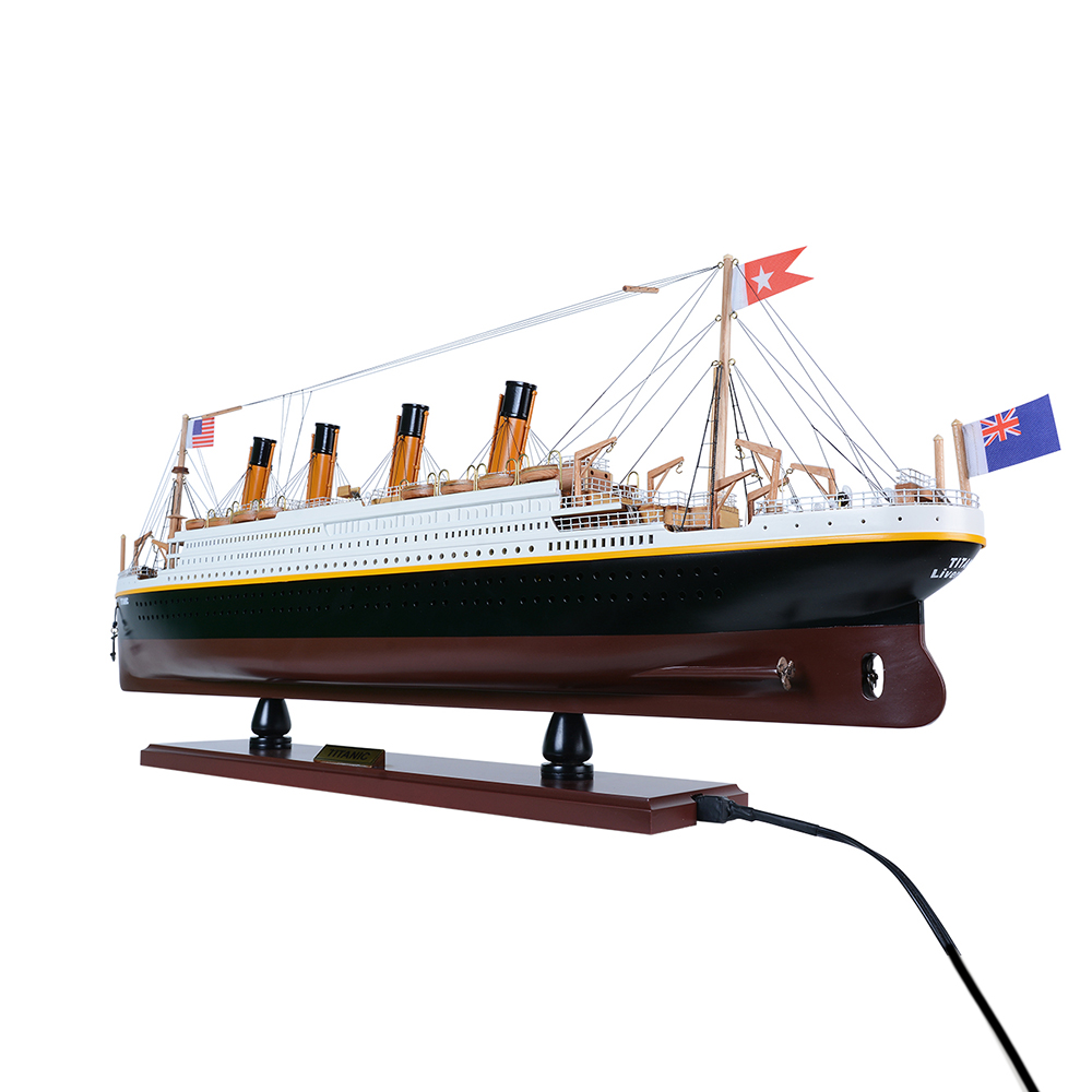 TITANIC CRUISE SHIP MODEL PAINTED WITH LIGHTS | High-quality Cruiser| Fully Assembled Wooden Model Ship For Wholesale