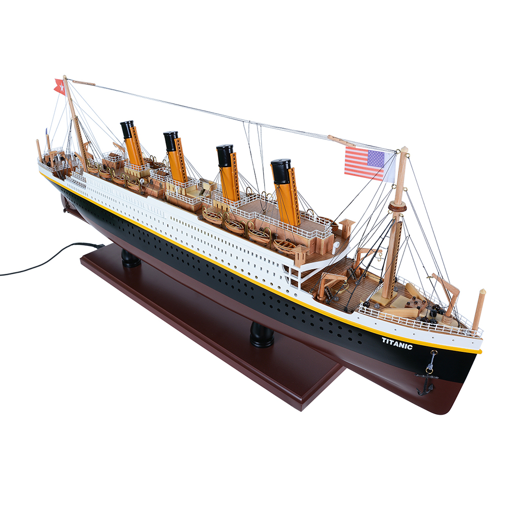 TITANIC CRUISE SHIP MODEL PAINTED WITH LIGHTS | High-quality Cruiser| Fully Assembled Wooden Model Ship For Wholesale