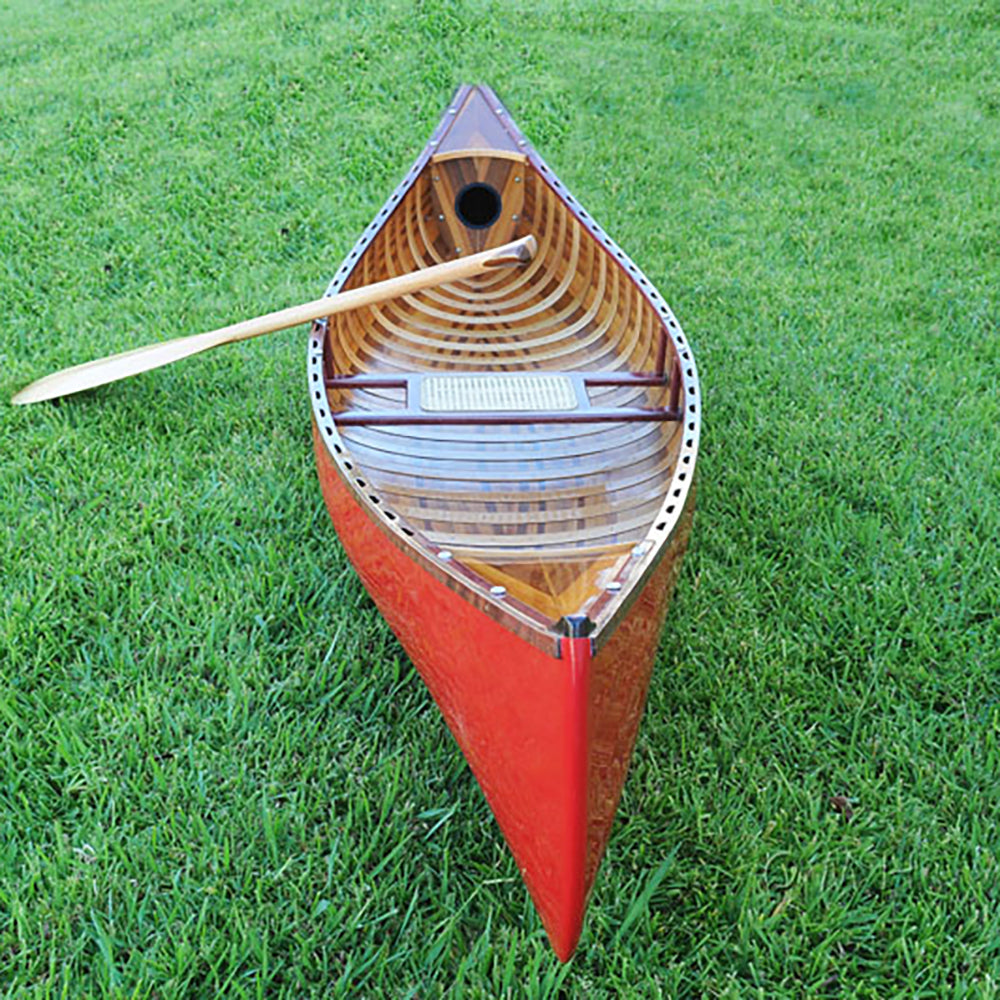 RED CANOE WITH RIBS CURVED BOW | Wooden Kayak | Boat | Canoe with Paddles for fishing and water sports For Wholesale