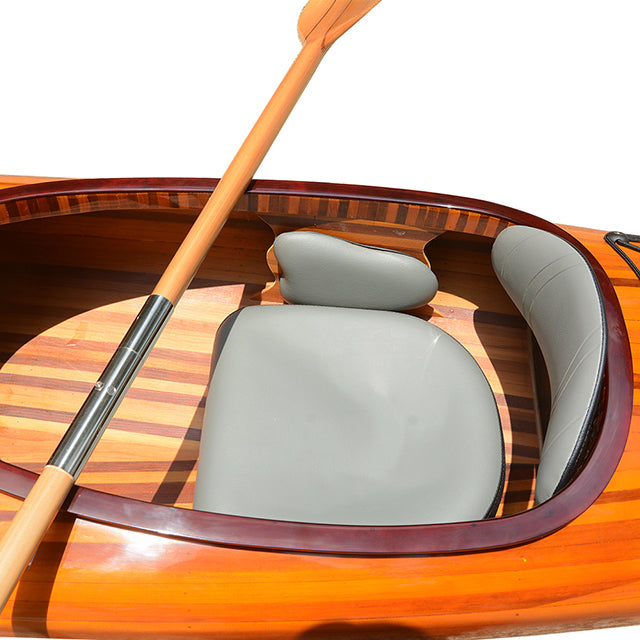REAL KAYAK 19' - 2 PERSONS | Wooden Kayak | Boat | Canoe with Paddles for fishing and water sports For Wholesale