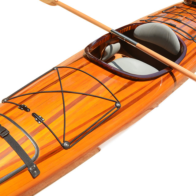 REAL KAYAK 19' - 2 PERSONS | Wooden Kayak | Boat | Canoe with Paddles for fishing and water sports For Wholesale