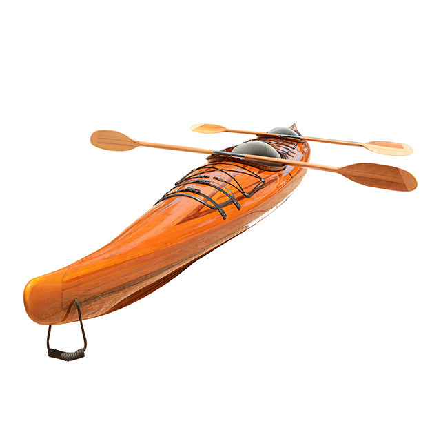 REAL KAYAK 19' - 2 PERSONS | Wooden Kayak | Boat | Canoe with Paddles for fishing and water sports For Wholesale