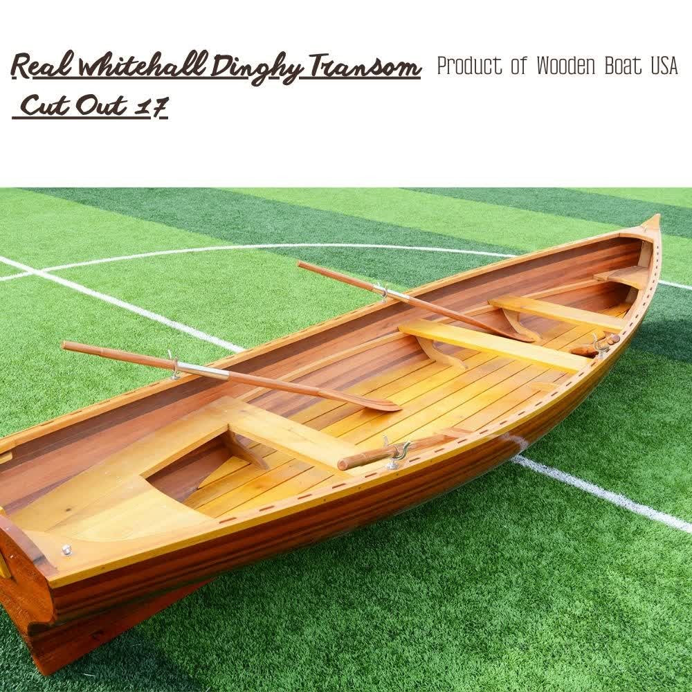 REAL WHITEHALL DINGHY TRANSOM CUT OUT 17 | Wooden Kayak | Boat | Canoe with Paddles for fishing and water sports For Wholesale