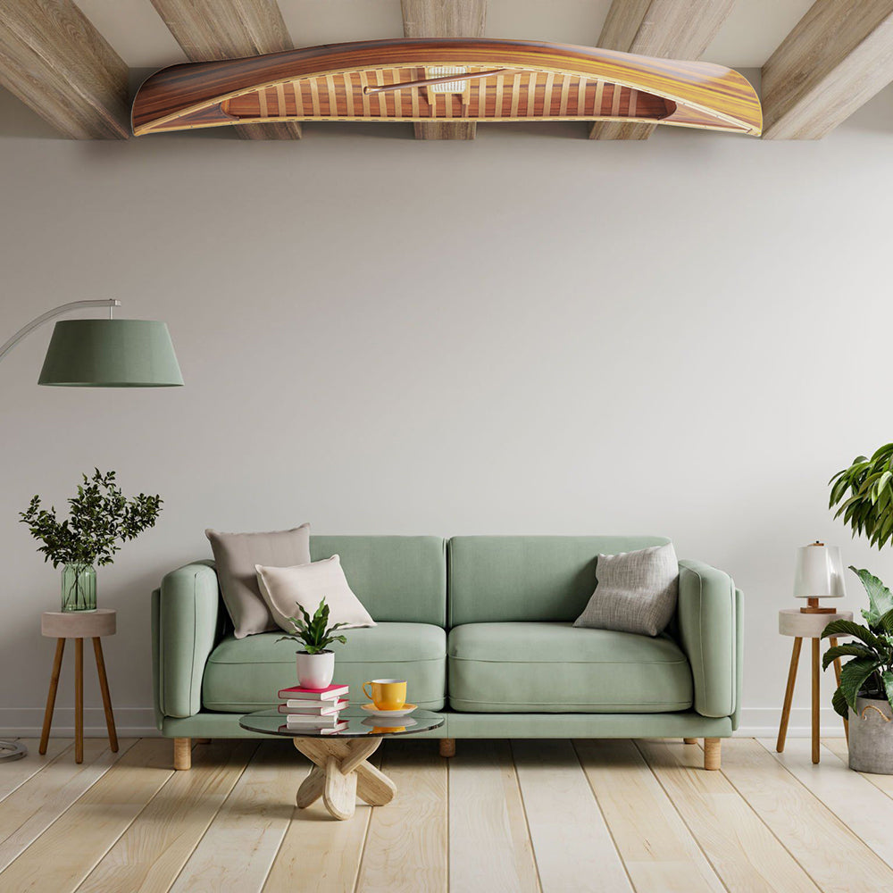 CANOE WITH RIBS CURVED BOW MATTE FINISH 10€™ L300 | Wooden Kayak | Boat | Canoe with Paddles for fishing and water sports For Wholesale