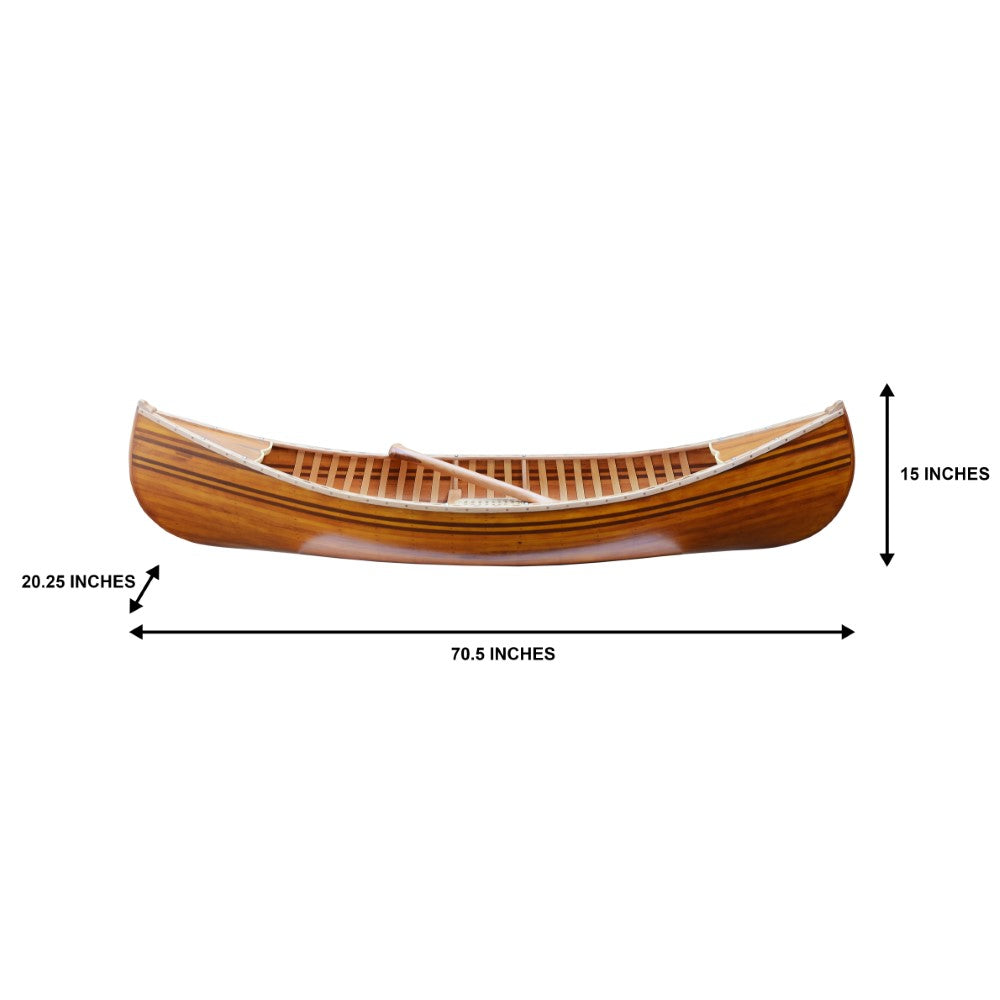 CANOE WITH RIBS MATTE FINISH- 6'L | Wooden Kayak | Boat | Canoe with Paddles for fishing and water sports For Wholesale