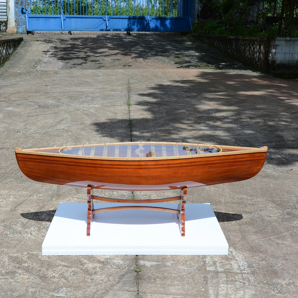 CANOE TABLE 5 FEET | High-quality | Fully Assembled Wooden Ship Model For Wholesale