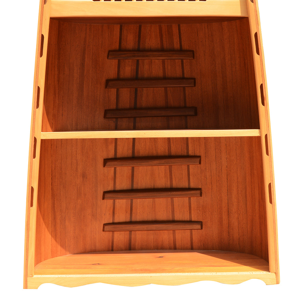 CANOE BOOK SHELF | High-quality | Fully Assembled Wooden Ship Model For Wholesale