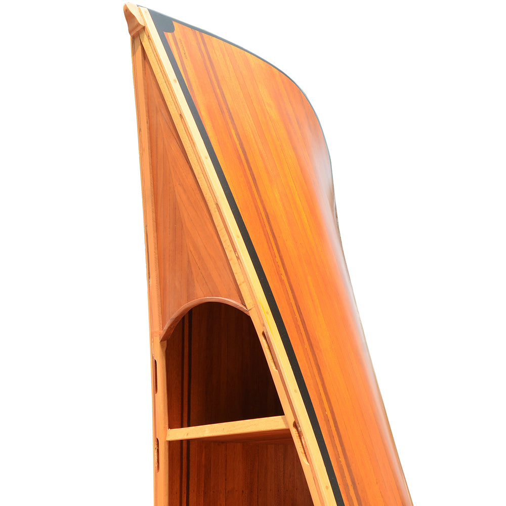 CANOE BOOK SHELF | High-quality | Fully Assembled Wooden Ship Model For Wholesale