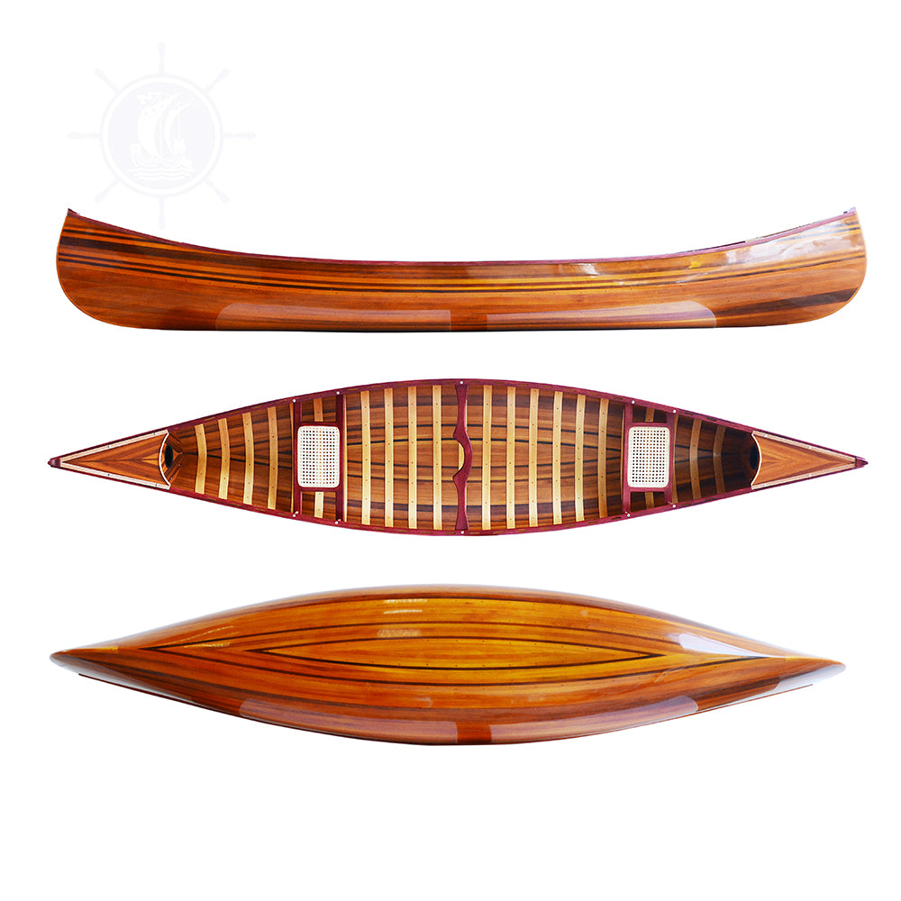 CANOE WITH RIBS CURVED BOW 12 FEET | Wooden Kayak | Boat | Canoe with Paddles for fishing and water sports For Wholesale