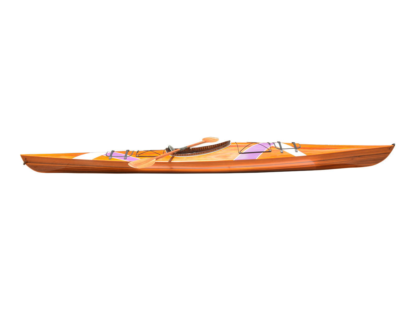 KAYAK WITH STRIPES 2 - 15 FEET LONG | Wooden Kayak | Boat | Canoe with Paddles for fishing and water sports For Wholesale