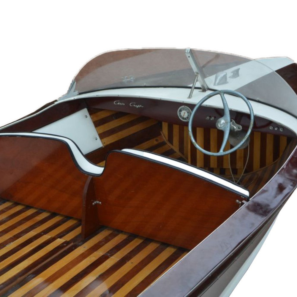 CHRIS CRAFT DESIGN BOAT 14 FEET | Wooden Kayak | Boat | Canoe with Paddles for fishing and water sports For Wholesale