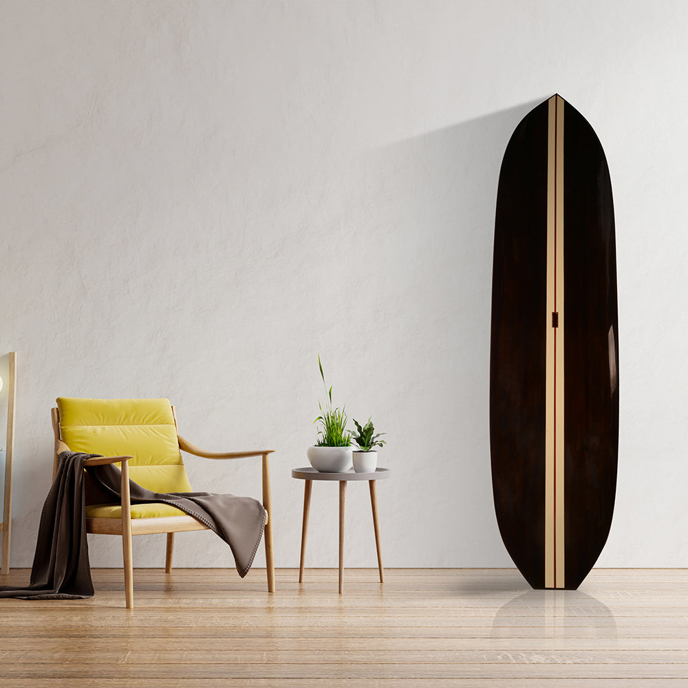PADDLE BOARD IN DARK PAINTED WOOD 11FT WITH 1 FIN | Wooden Kayak | Boat | Canoe with Paddles for fishing and water sports For Wholesale