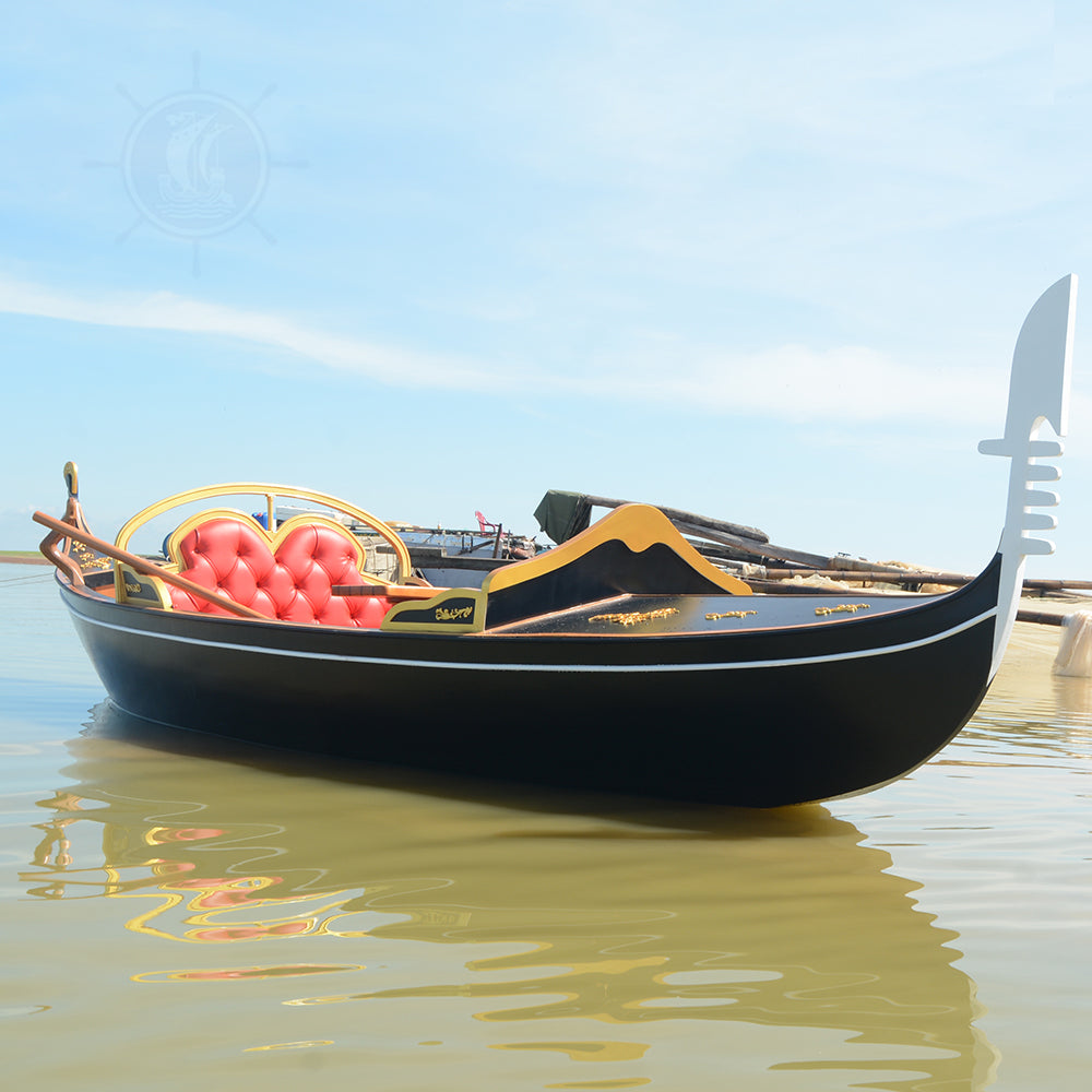 VENETIAN GONDOLA REAL BOAT 650CM CUSTOM MADE | Wooden Kayak | Boat | Canoe with Paddles for fishing and water sports For Wholesale
