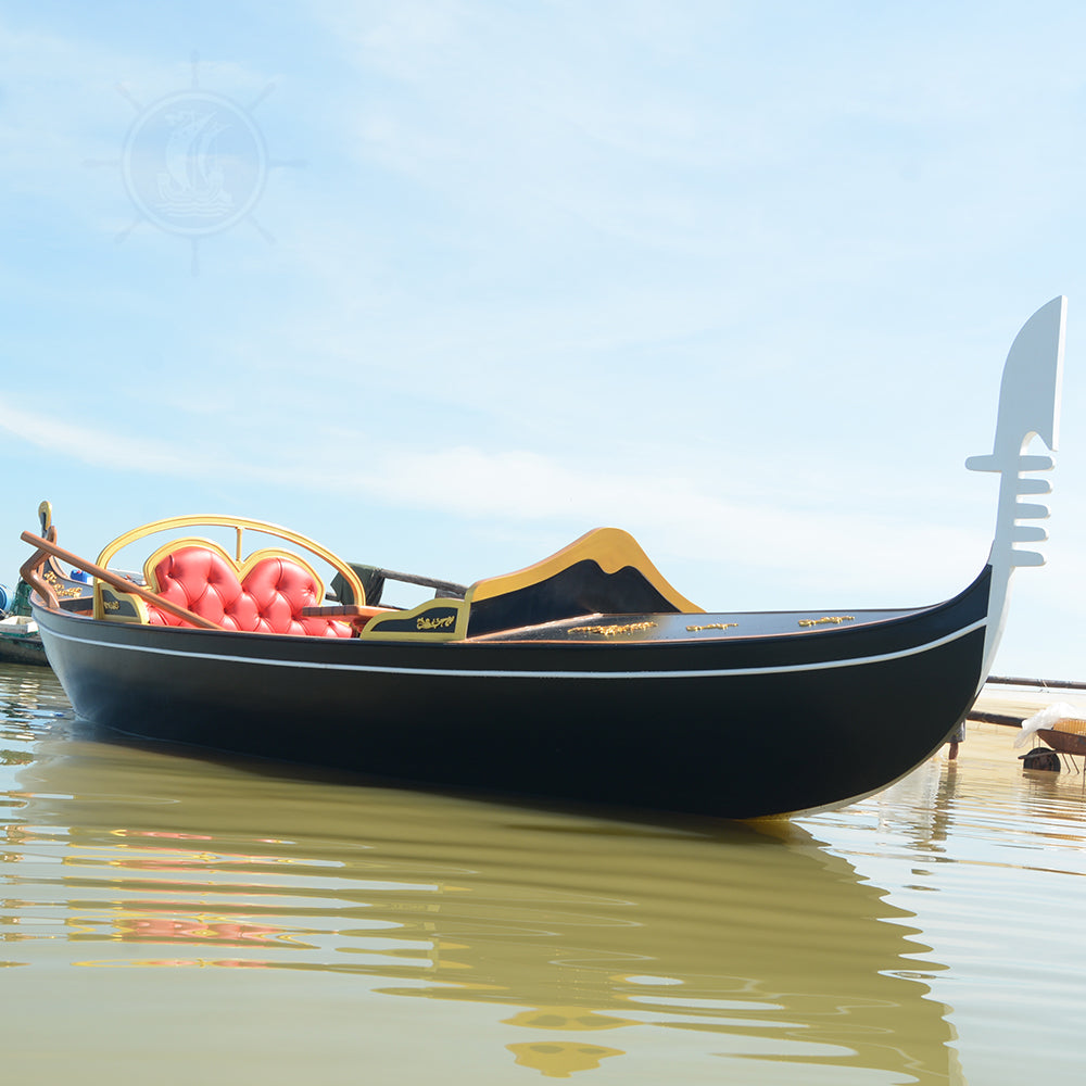 VENETIAN GONDOLA REAL BOAT 650CM CUSTOM MADE | Wooden Kayak | Boat | Canoe with Paddles for fishing and water sports For Wholesale