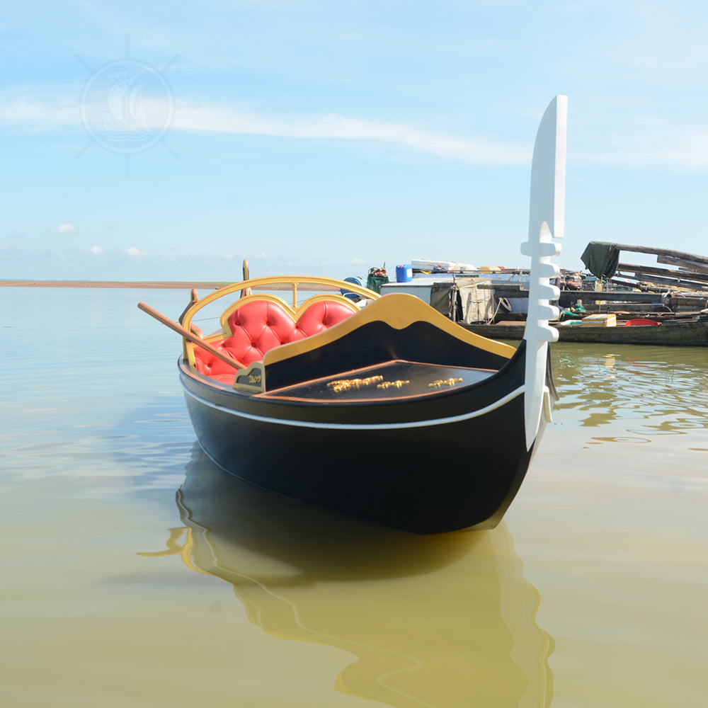 VENETIAN GONDOLA REAL BOAT 650CM CUSTOM MADE | Wooden Kayak | Boat | Canoe with Paddles for fishing and water sports For Wholesale