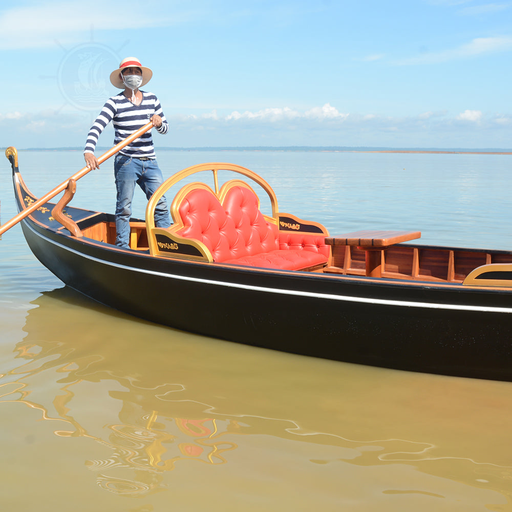 VENETIAN GONDOLA REAL BOAT 650CM CUSTOM MADE | Wooden Kayak | Boat | Canoe with Paddles for fishing and water sports For Wholesale