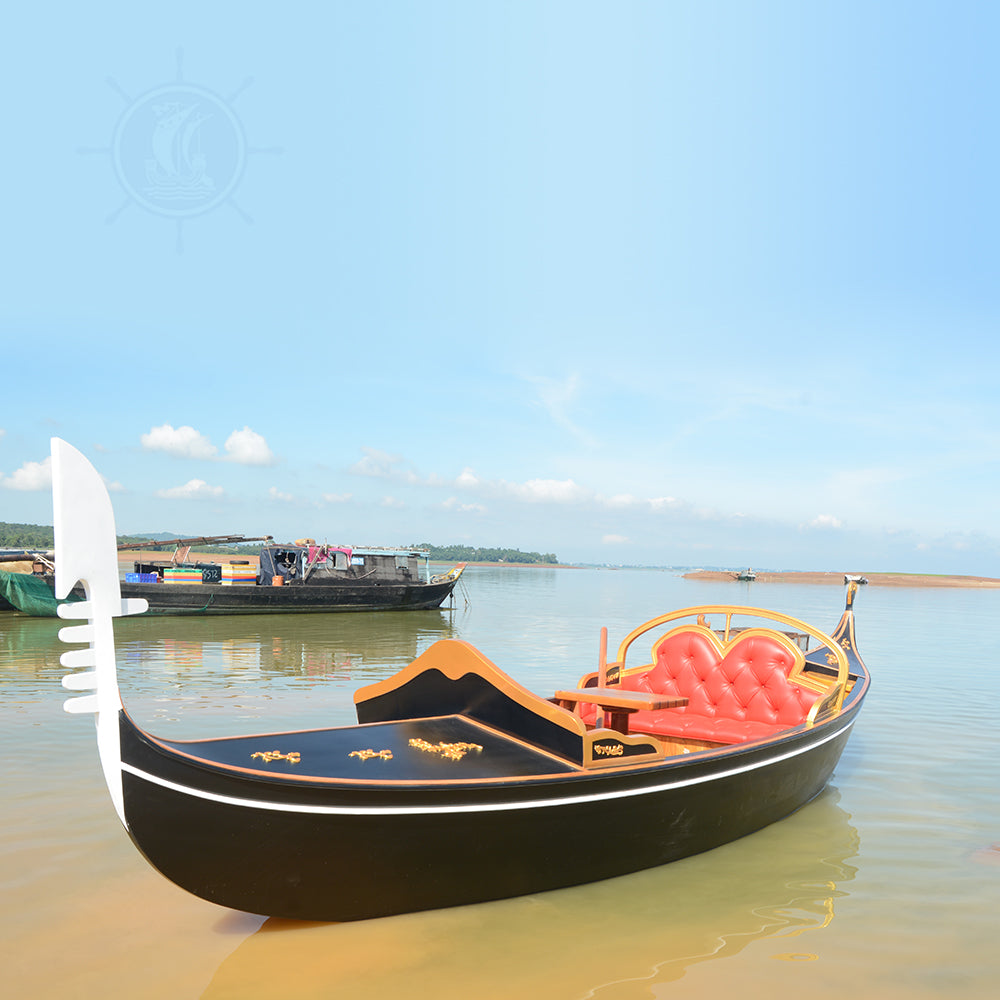 VENETIAN GONDOLA REAL BOAT 650CM CUSTOM MADE | Wooden Kayak | Boat | Canoe with Paddles for fishing and water sports For Wholesale