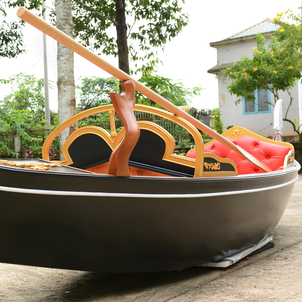 VENETIAN GONDOLA REAL BOAT 15 FEET CUSTOM MADE | Wooden Kayak | Boat | Canoe with Paddles for fishing and water sports For Wholesale