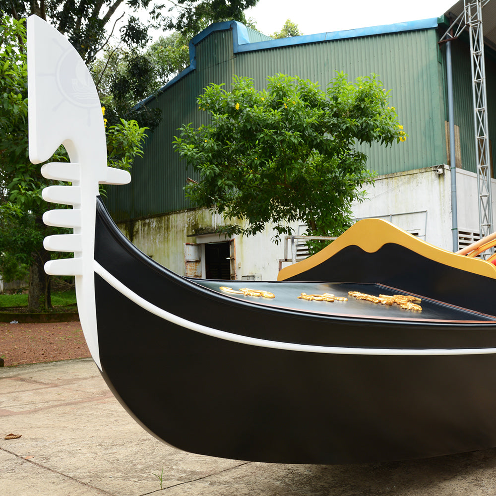 VENETIAN GONDOLA REAL BOAT 15 FEET CUSTOM MADE | Wooden Kayak | Boat | Canoe with Paddles for fishing and water sports For Wholesale