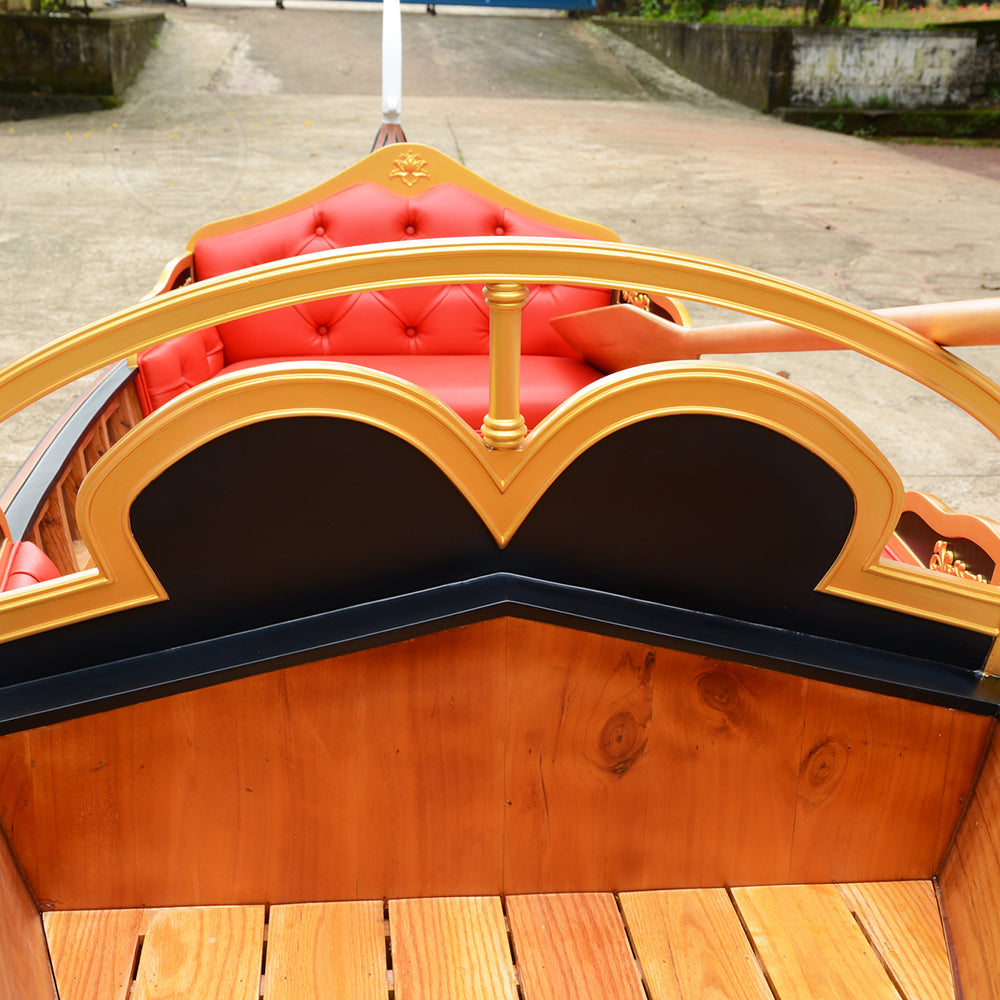 VENETIAN GONDOLA REAL BOAT 15 FEET CUSTOM MADE | Wooden Kayak | Boat | Canoe with Paddles for fishing and water sports For Wholesale